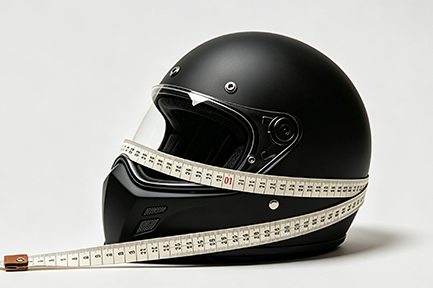 &iquest;C&oacute;mo medir tu cabeza para un casco de motocicleta?